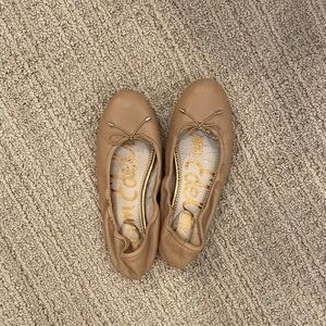 Sam Edelman Tan Leather Ballet Flats